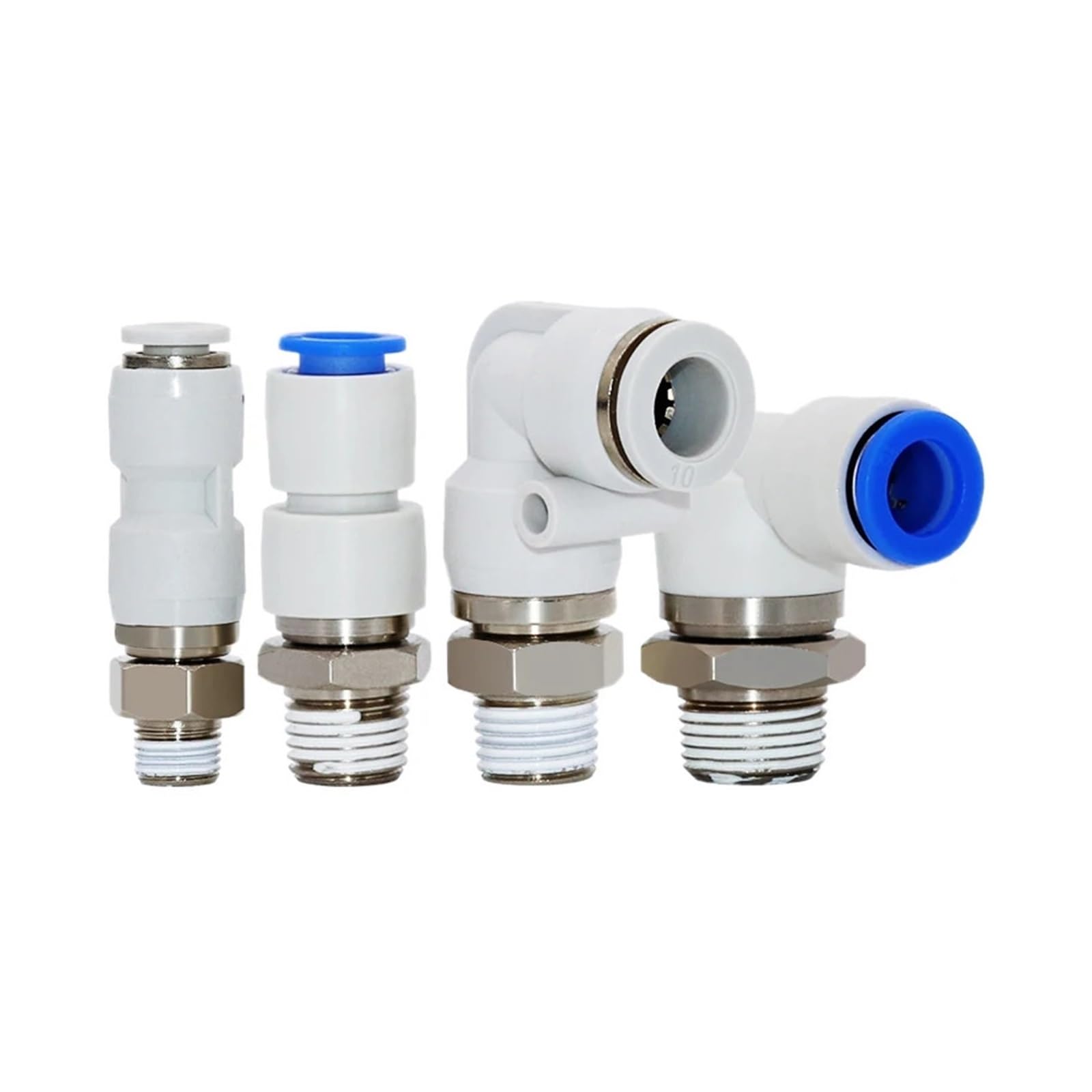 WQGQPXOB 1pcs Right-Angle Elbow Pneumatic Rotary Joint Straight Through Universal 360° 4mm to 12mm Trachea Size