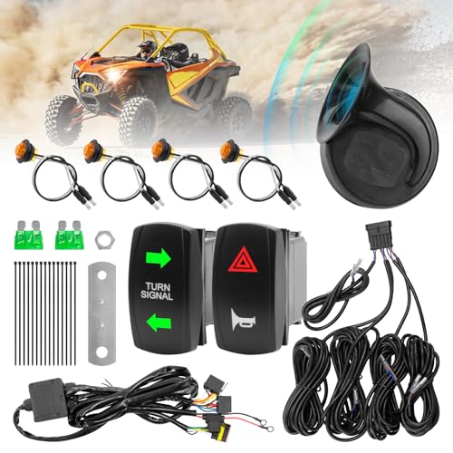ELMCONFIG ATV UTV Turn Signal Kit, Universal Street Legal Turn