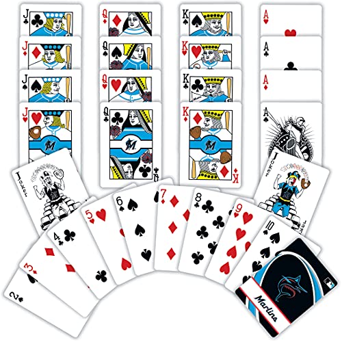 Baraja oficial Miami Marlins de 54 naipes miniatura 3
