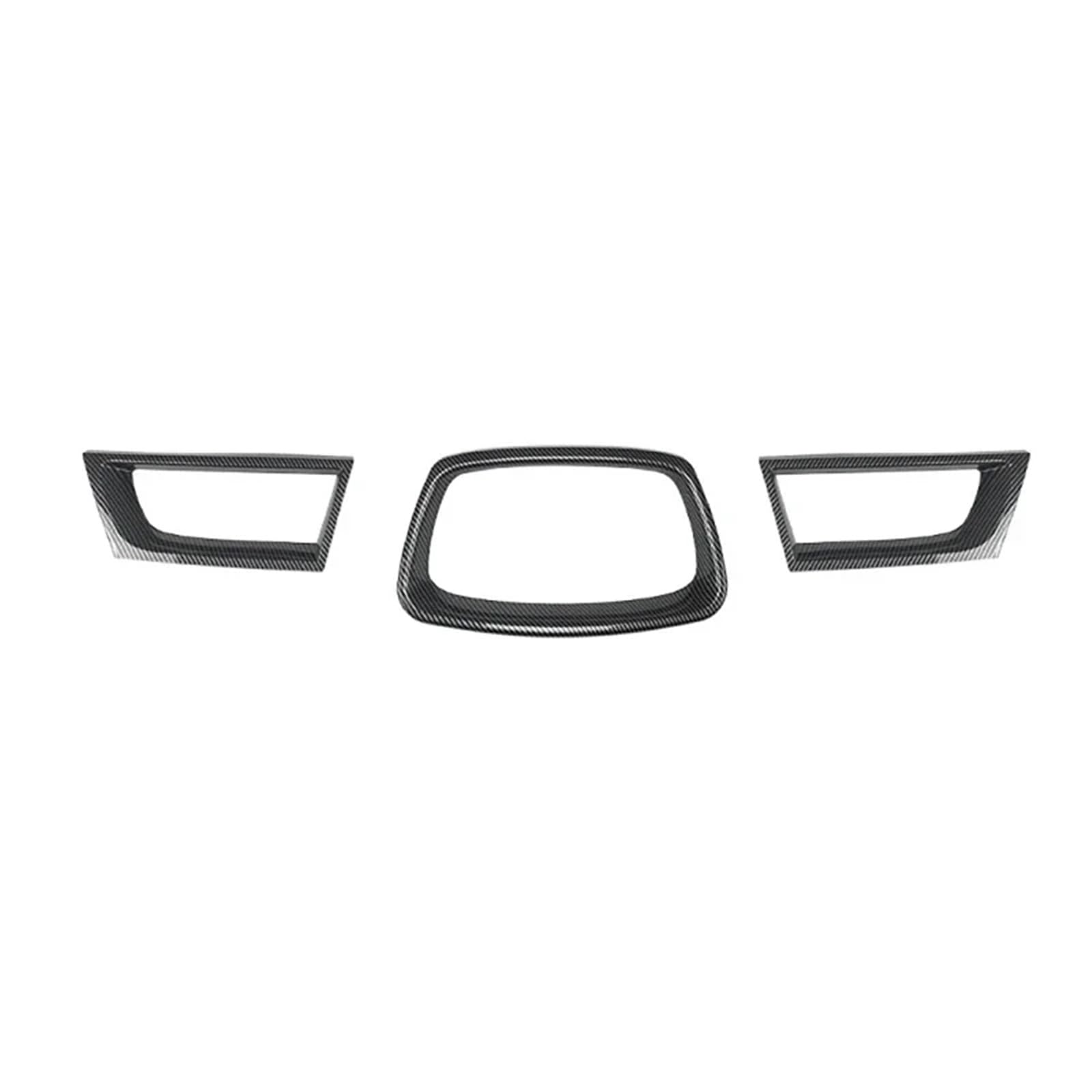 chrome grill przedni Zestaw naklejek na środkowy grill samochodu, spoiler, pasuje do Subaru Impreza WRX STI 9th 2006-2007