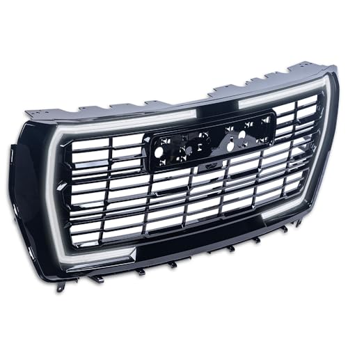 Armordillo Dynamic LED Front Grille|Compatible With 2021-2024 GMC Yukon/Yukon XL/Denali|8741696|Piano Black|Sequential LED Grill|Front Hood Bumper Grille by ARMORDILLO - Used condition - US$302.70