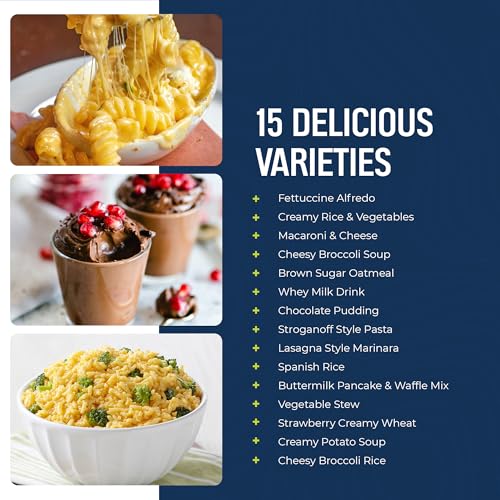 Image of Augason Farms Breakfast and Dinner Variety Pail Emergency Food Supply Everyday