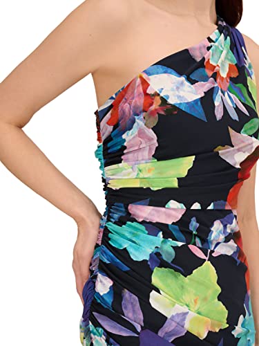Image of Adrianna Papell Women's One Shoulder Printed Dress