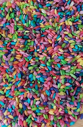 YA-DECOREGALOS Arroz Decorativo de Colores para Bodas y Celebraciones, 1 kg, Multicolor