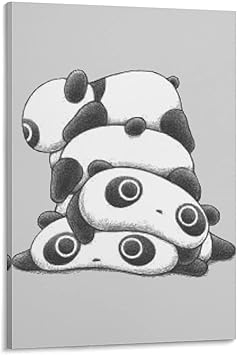 Amazon Co Jp たれぱんだ アートパネル キャンバス絵画 現代 インテリア 壁飾り ポスター イラスト 装飾画 壁掛け絵 額付き おしゃれ モダンアート 壁アート Frame Style 12x18inch 30x45cm ホーム キッチン