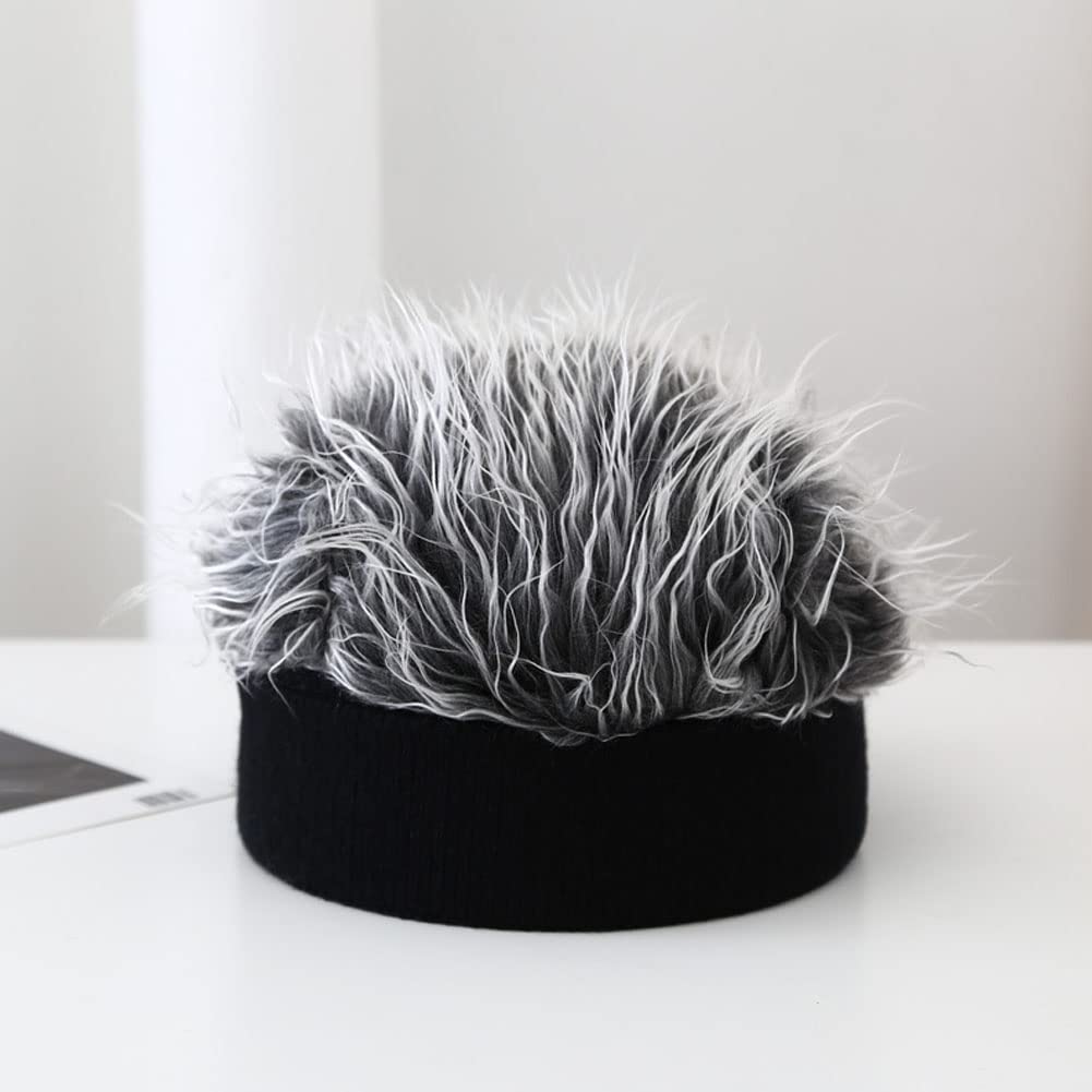 Nowość włosy daszki czapka japońskie anime hip-hop czapka beanie ze sztucznymi włosami unisex retro peruka kapelusze cosplay kostium kapelusz