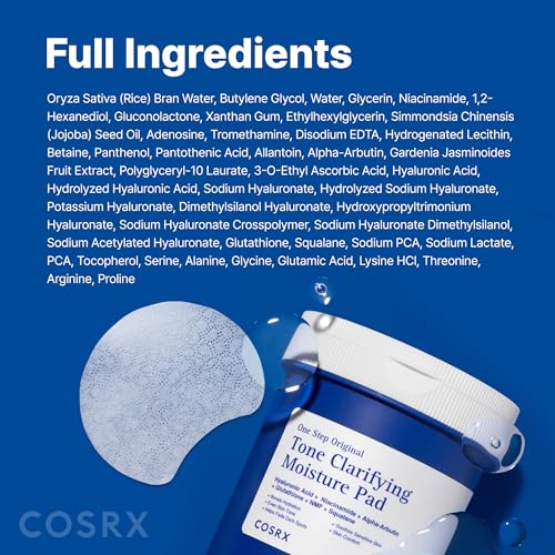 COSRX OneStep Tone Clarifying Toner Pads, Even Skin & Hydration (100 Pads) - image 9