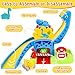 YGJT Toddler Toys for 1-3 Year Old Boys and Girls, Dinosaur Slide with 4 Dino Cars Montessori Toys Set for Baby 12-18 Months, Educational First Birthday Gifts Learning Push Track for Children Ages 1-3
