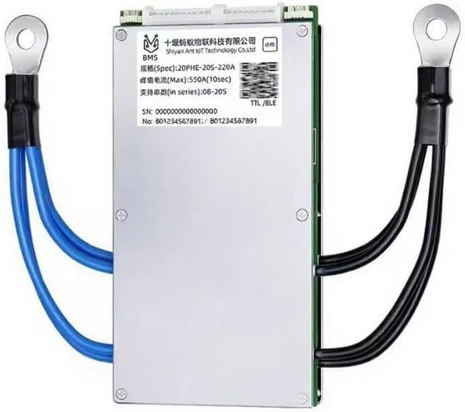8-20S Smart BMS Lithium Battery Protection Board Li-ion Lifepo4 Lto Battery BT APP 24V 36V 48V 60V Continuous 220A Peak 550A 8s 19s 10s 11s 12s 13s 14s 15s 16s 17s 18s 19s 20s