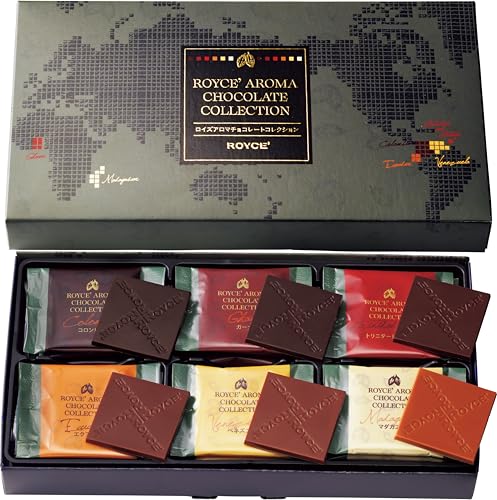 ROYCE' Aroma Chocolate Collection - Assortment of Milk Chocolates | Ideal for Baking and Desserts | No Artificial Preservatives | From Hokkaido Japan (30 Pieces of Chocolate)
