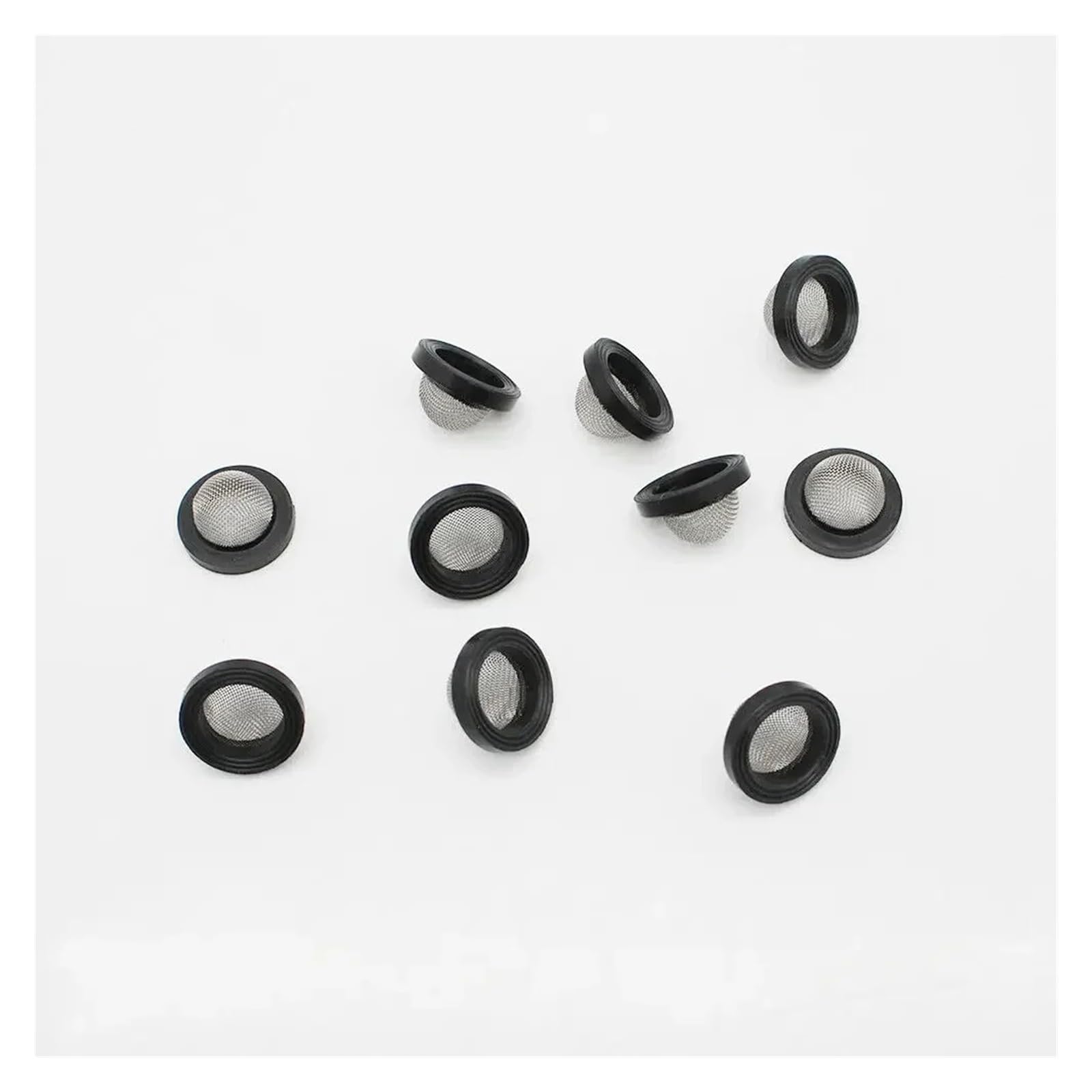 Arandela de Manguera 60 Piezas con Pantalla for jardín | 24,5 mm 19 mm 1/2" 3/4" arandelas de conexión de sellado de repuesto de malla de caucho de silicona(3 4)