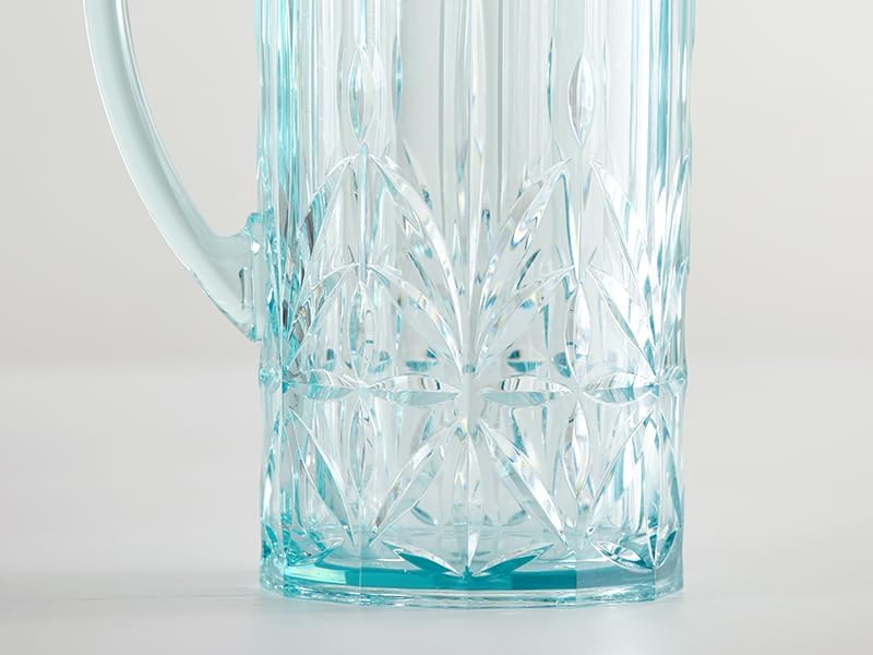 BELLAFORTE Shatterproof Tritan Plastic Water Pitcher With Lid, Myrtle Beach 88oz Unbreakable Water Jug with Handle Perfect for Orange Juice, Iced Tea & Beverage - Dishwasher Safe - BPA Free - Teal - Image 7