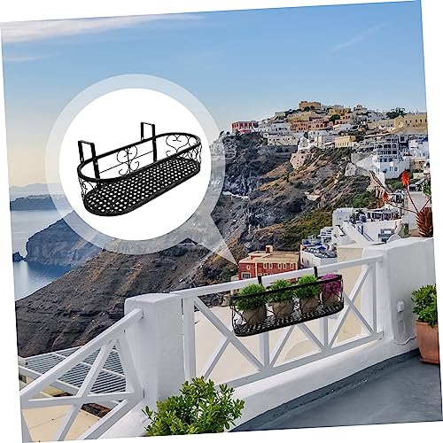 Support suspendu pour pot de fleurs idéal balcon et cour extérieure