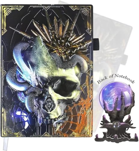 Image of Alokik Enterprise 3D Night Ritual DND Lether Vintage Journal Writing Notebook With 200 Pages A5 Journal,Antique Handmade Leather Diary,Travel Diary&Notebooks To Write In,Diary Gift For Men Women