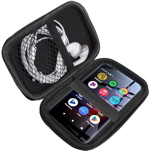 Compatible with innioasis MP3 Player Case, Lamshaw Durable EVA Carrying Case, Shockproof & Lightweight Protective Cover Compatible for innioasis G5 4 Inches MP3 Player (Black)