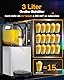 GSE 3L Slush Maschine für Zuhause Selbstkühlend LCD Display 4 Programme für Margarita, Cocktail, Slushie, Smoothies & Frozen Drinks Küchengerät