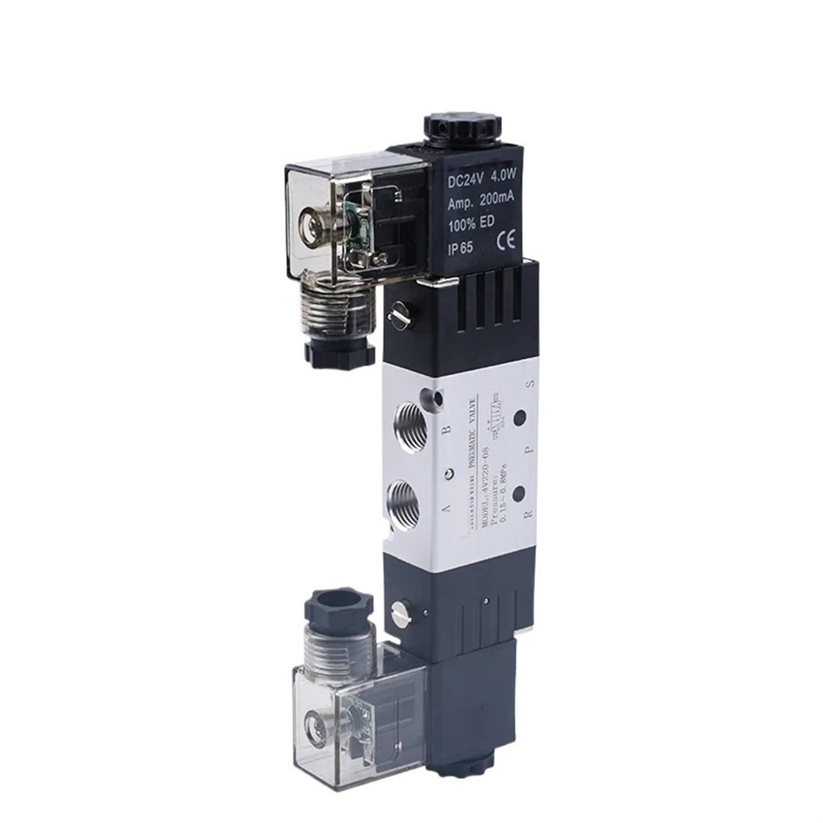 QRUYHBAJU MVS 4V210-08 DC24V AC220V Single Direction Pneumatic Solenoid Valve(Onecolor)