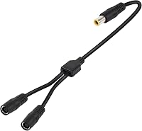 GINTOOYUN DC7909 Y Elosztó Adapter Kábel 14AWG 8mm - Egy Apa Két Anya Csatlakozó, Hordozható Erőművekhez, Napelemekhez, 60cm, Fekete 1