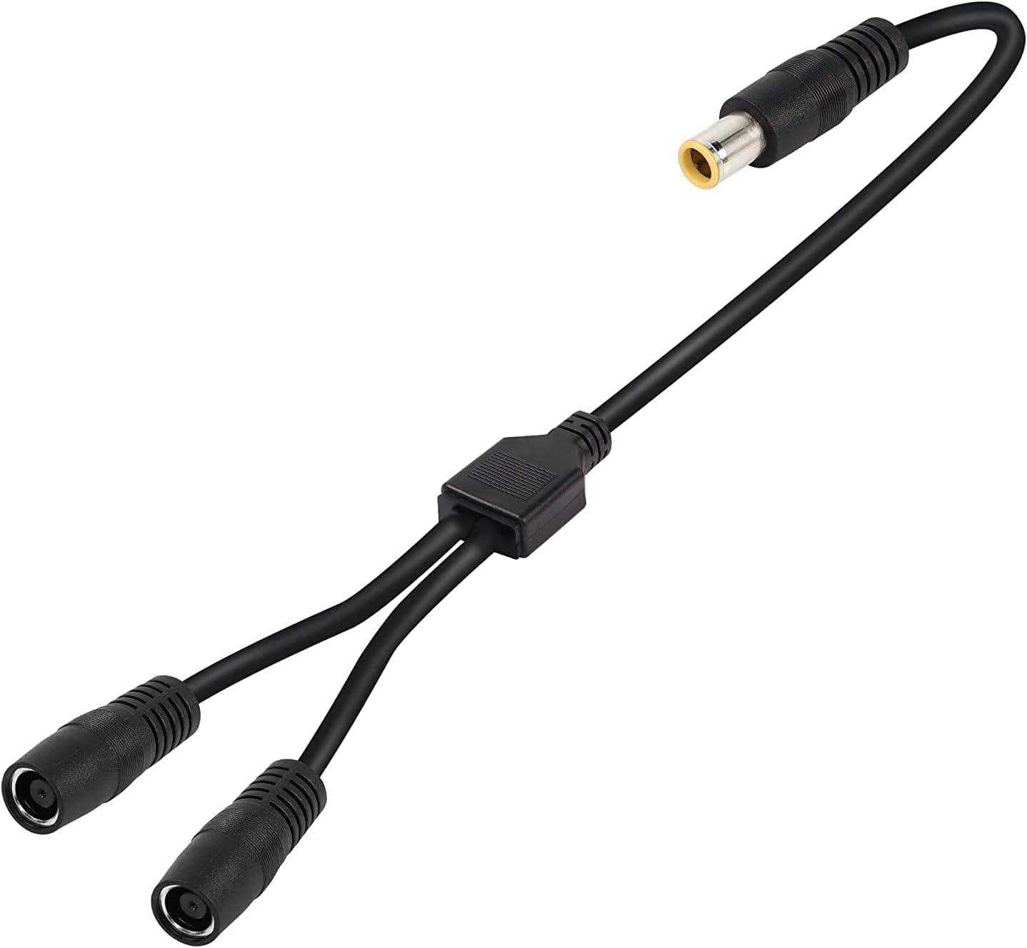โ GINTOOYUN DC7909 Y Splitter Adapter Cable 14AWG DC 8mm One Male to Two Female Power Cord for Portable Power Station, Solar Panel, Solar Power Bank etc(2 FT)