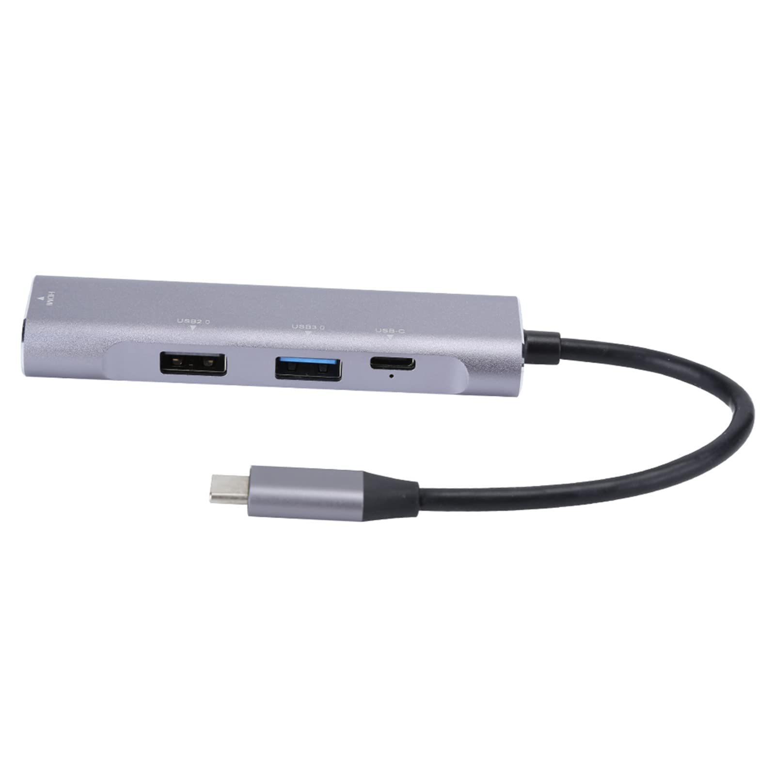 Aramox Hub Tipo C Hub USB in Alluminio con 4K 60W PD USB 3.0, Docking Station Tipo C 4 in 1 per Laptop Ufficio Mobile per OS X