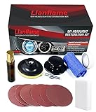 LIanflame Headlight Restoration Kit, Manual & Automatic Headlight Cleaner, Polish Headlight Lens Restore Cleaner with UV Protection - 3 Easy Steps Headlight Cleaning Kit for Long Lasting Protection…