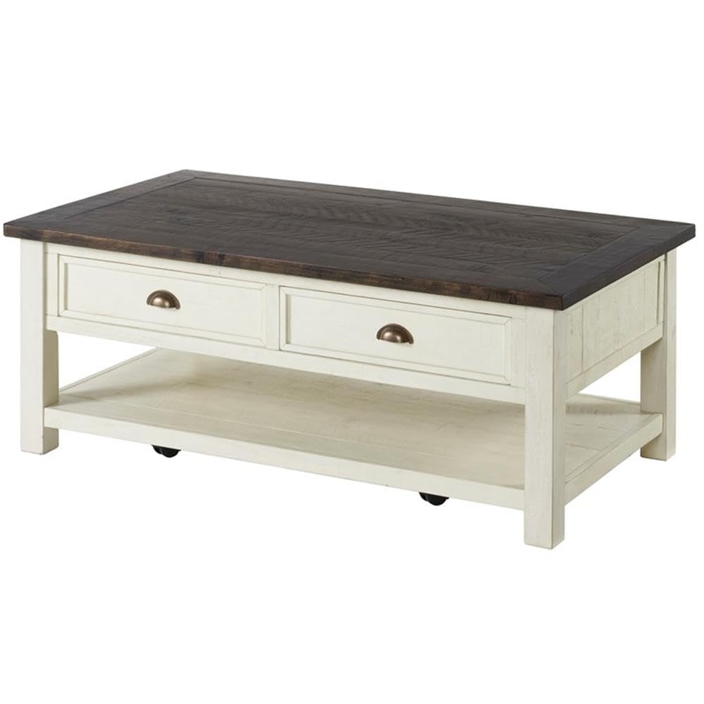 Martin Svensson Home Solid Wood Coffee Table with Drawers