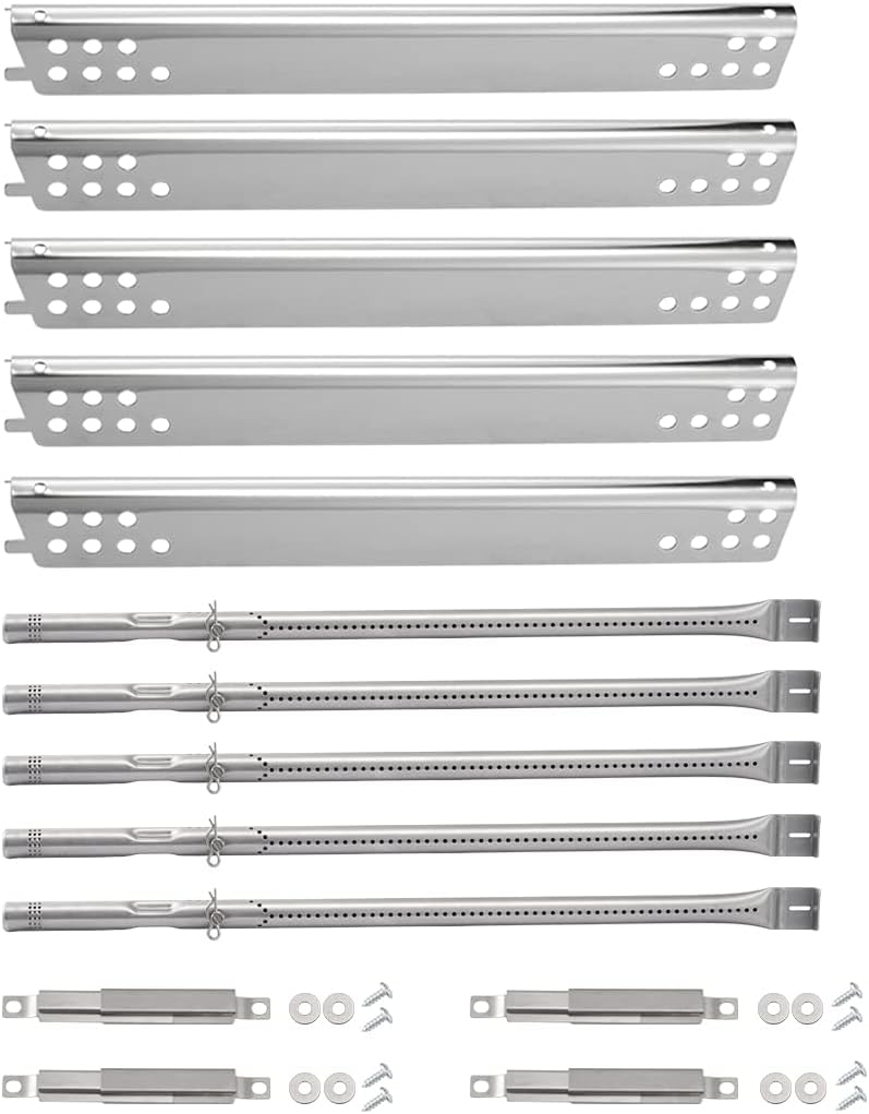 YIHAM KZ923 Grill Replacement Parts for Charbroil Performance 5 Burner 463347518 463347519 463275517 463243518 463243519, 6 Burner 463373019 463244819 Heat Shield + Burner Tube + Carry Over : Patio, Lawn & Garden