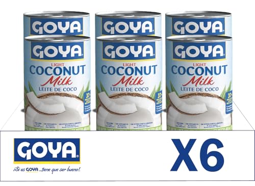Goya Crema de Coco 6x425 gr, No Lácteo y Sin Gluten, Crema de Coco para Piña Colada, Reposteria y Coctelería