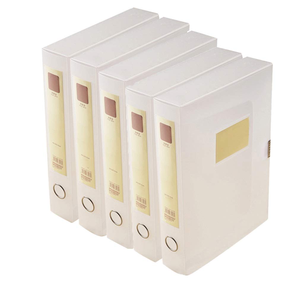 Cartella Portadocumenti Raccoglitore Office Scatola Archivio di Plastica, A4 File Organizer di Plastica con Coperchio, Cartella di Archiviazione Storage Box,Trasparente