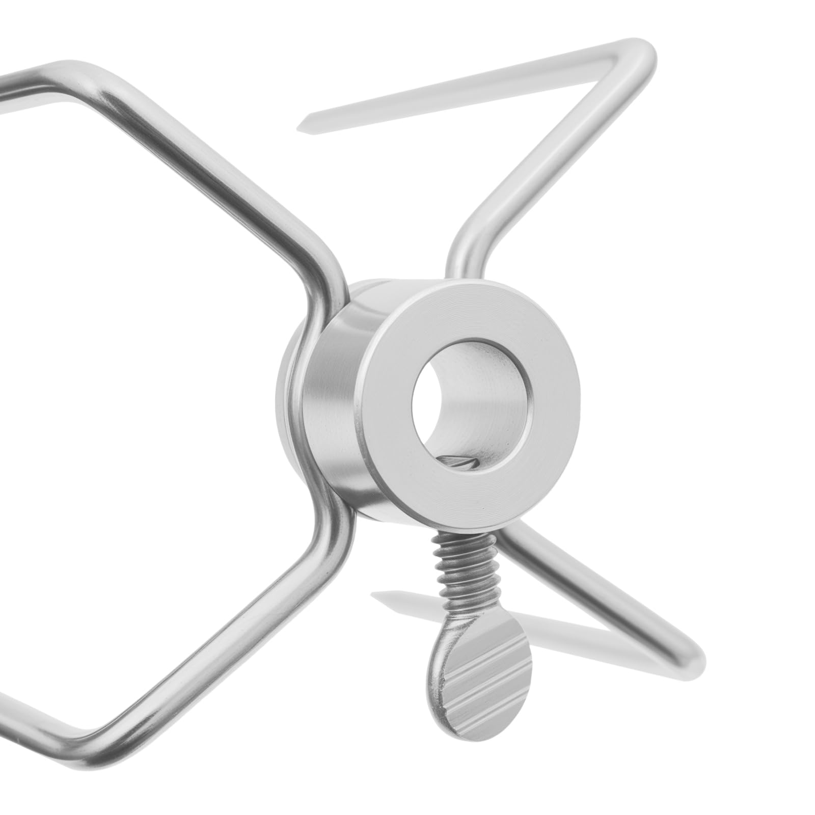 Juego de 4 asadores de acero inoxidable, garras, tenedor, longitud de los dientes de 11 cm, para asar carne, pavo, jamón, verduras, etc