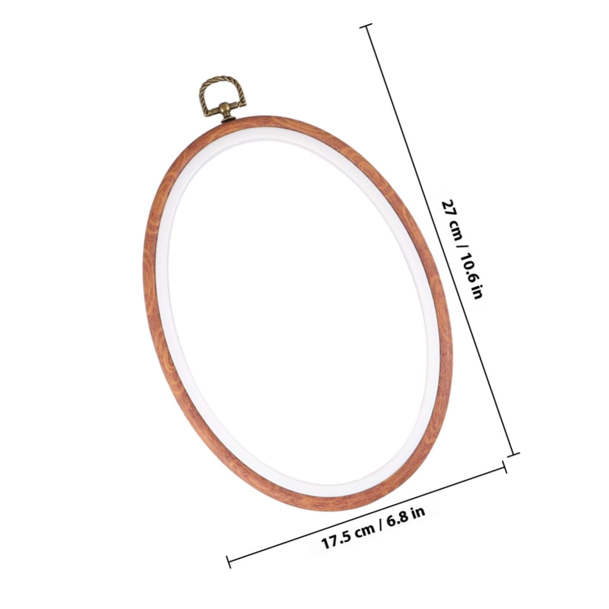 OSOLADY Ovaler Stickrahmen für Kreuzstich 18 X 25cm 3 Stück mit Stabiler Spannfunktion für Selbstgemacht Stickerei und Nähprojekte