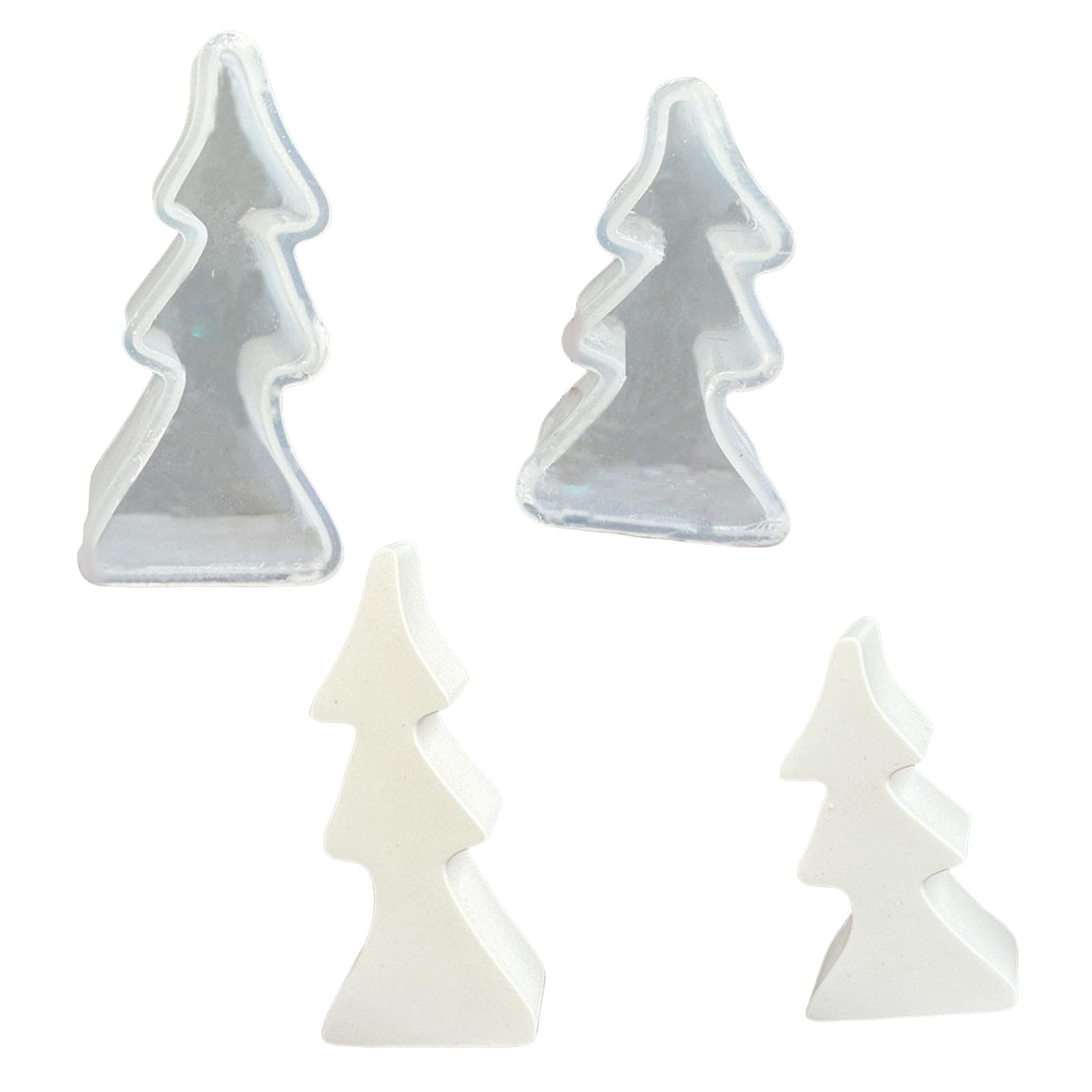 Kalttoy Christmas Tree Silicone Molds for Christmas Theme Chocolate Fondant for Present Chocolate Tree