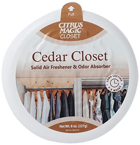 Citrus Magic For Closets Odor Absorbing Solid Air Freshener, Cedar, 8-Ounce, Pack Of 6 - Case #TOP1
