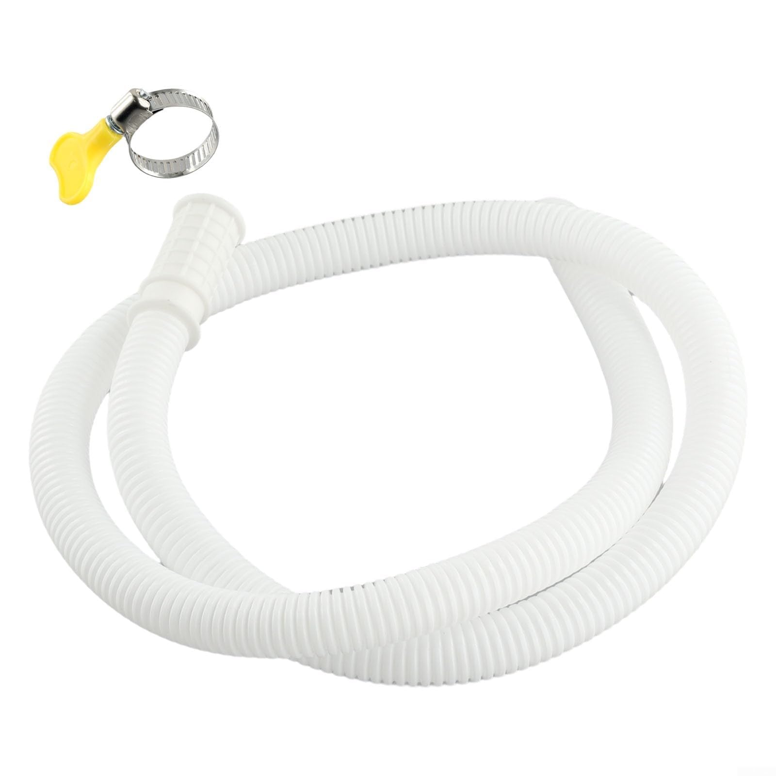 Manguera de entrada de agua para lavadora semiautomática compatible con sistemas de drenaje de aire acondicionado, manguera TPE de 1 metro con abrazadera