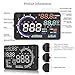 Arestech 5.5 inches A8 OBD2 Windshield HUD Head Up Display with Display RPM MPH Speeding Warning Fuel Consumption Temperature