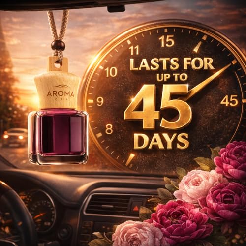 Image of Aroma Car Perfume Wood Air Freshener Peony Blush 7ml