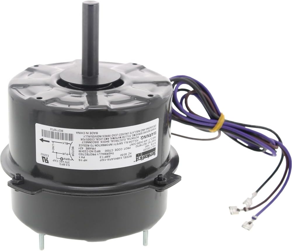 GE Condenser FAN MOTOR 1/6 HP 208-230v 5KCP29BCA010AS