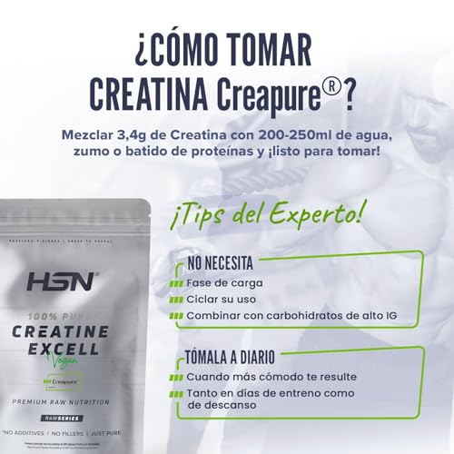 Miniatura 3 de Hsn Creatina 100 Creapure En Polvo Sabor Neutro - 500 G Sello De Calidad Garantizada Puro Monohidrato De Creatina Micronizada No-Gmo, Sin Aditivos, Vegano, Sin Gluten