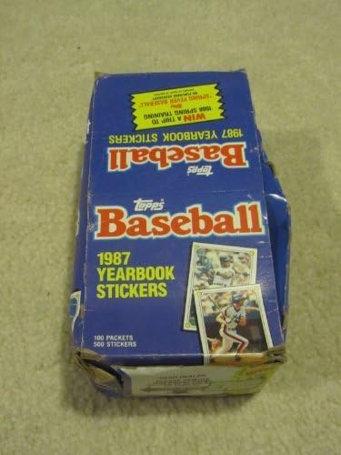 1987 Topps Baseball Sticker Box 100 Packs