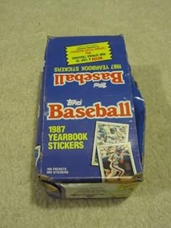 1987 Topps Baseball Sticker Box 100 Packs