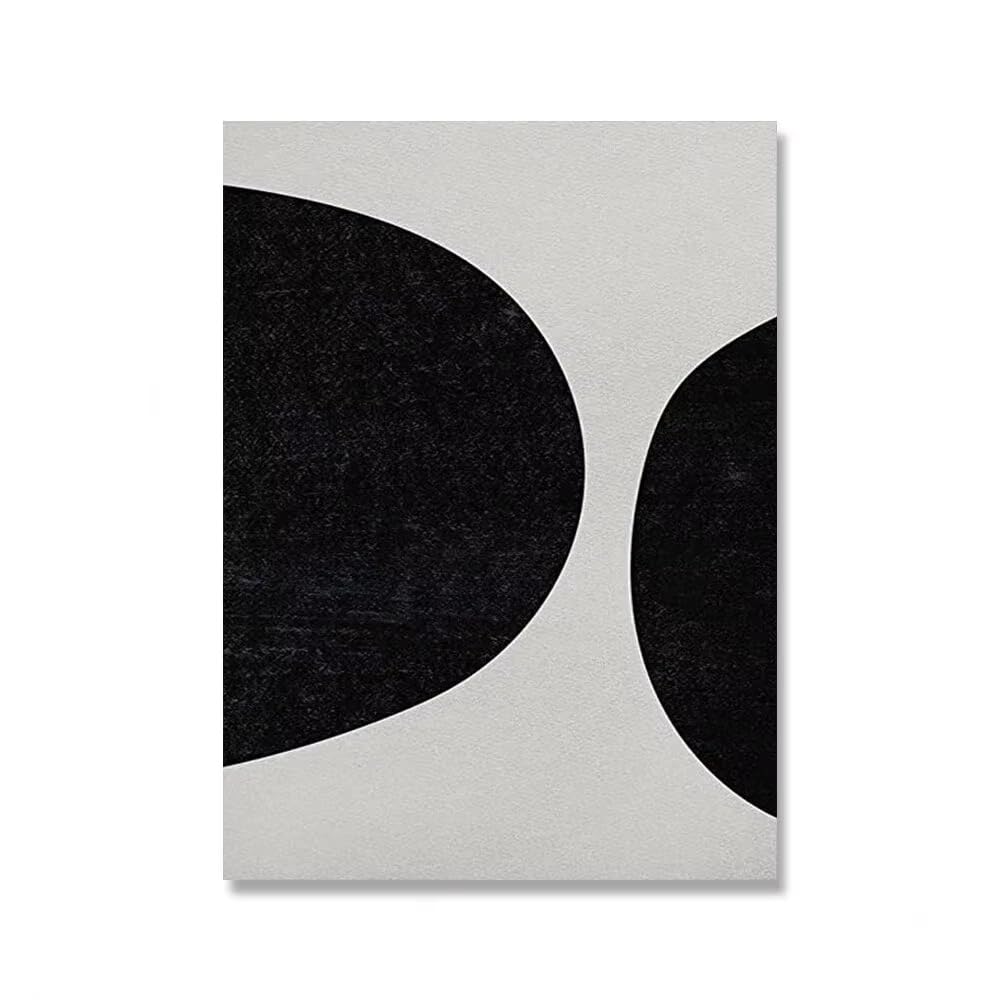 DFZEWKI Modern Abstract Wall Art Mid Century Geometric Black Arches Hd Canvas Print Poster Home Living Room Bedroom Decoration(40x50cm(16x20in)/No frame)