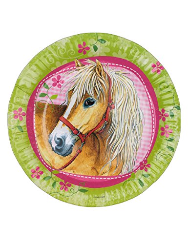 Preisvergleich Produktbild Teller Ø23cm 8 Stück Pferde