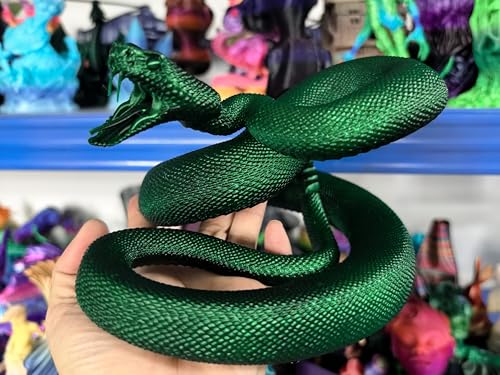 Image of PETG Filament 1.75mm, Venom Green SE, Dark Green Black Shadow 3D Printer Filament, Co-Extruded Core-Shell PETG with PLA Coating, Strong Glossy Filament for Dragons and Reptile Models,1kg