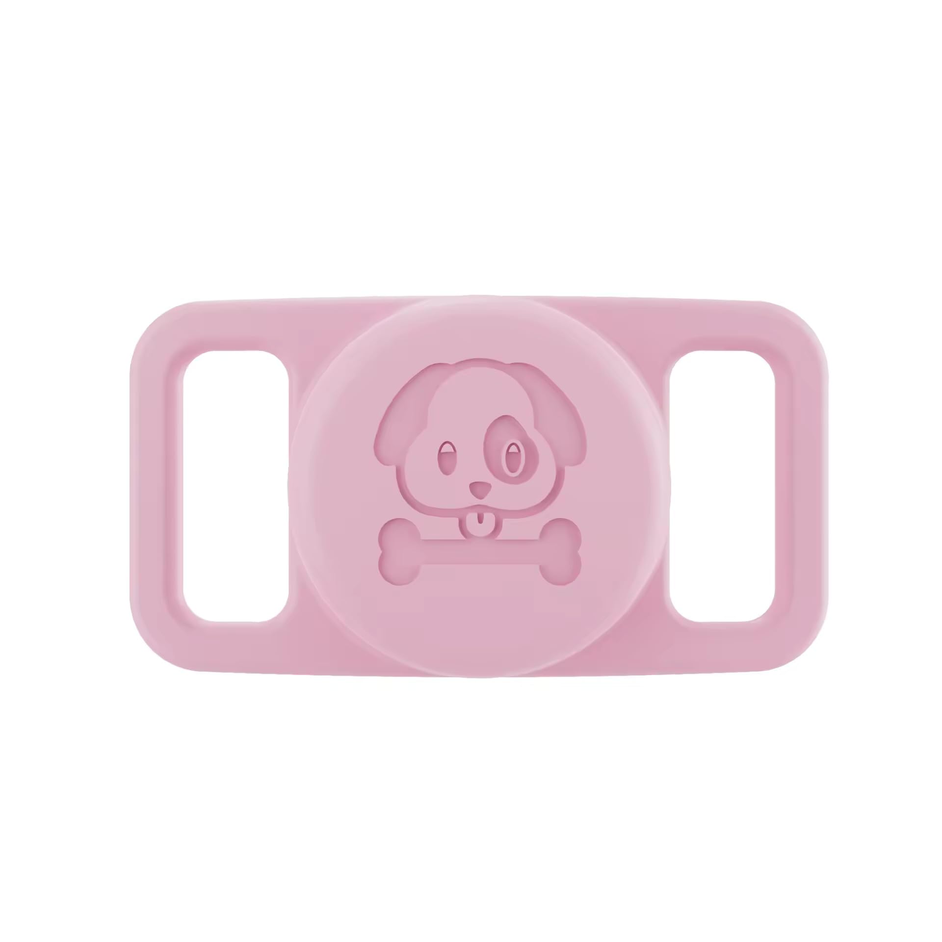 Valente Waterproof Dog AirTag Collar Holder – Silicone Protective Case Compatible with AirTag for Dogs & Cats, Secure GPS Tracker Cover for Pet Collar (Pink)-image-27