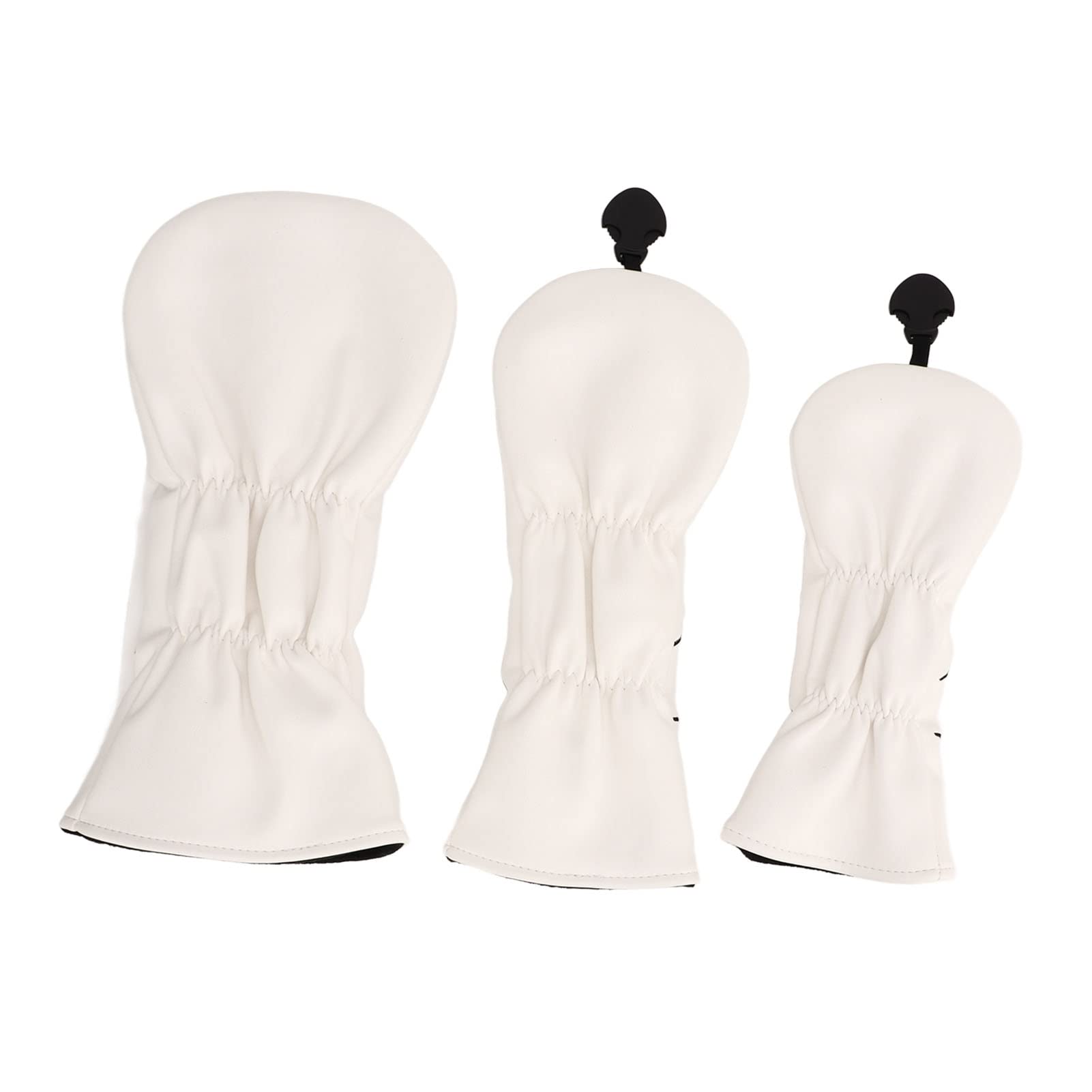 Funda para Cabeza de Palo de Golf de 3 Piezas, Cubierta para Gorra de Palo de Golf con diseño de pájaro, Cubierta para Cabeza de Golf para Conductor Fairway híbrido Blanco