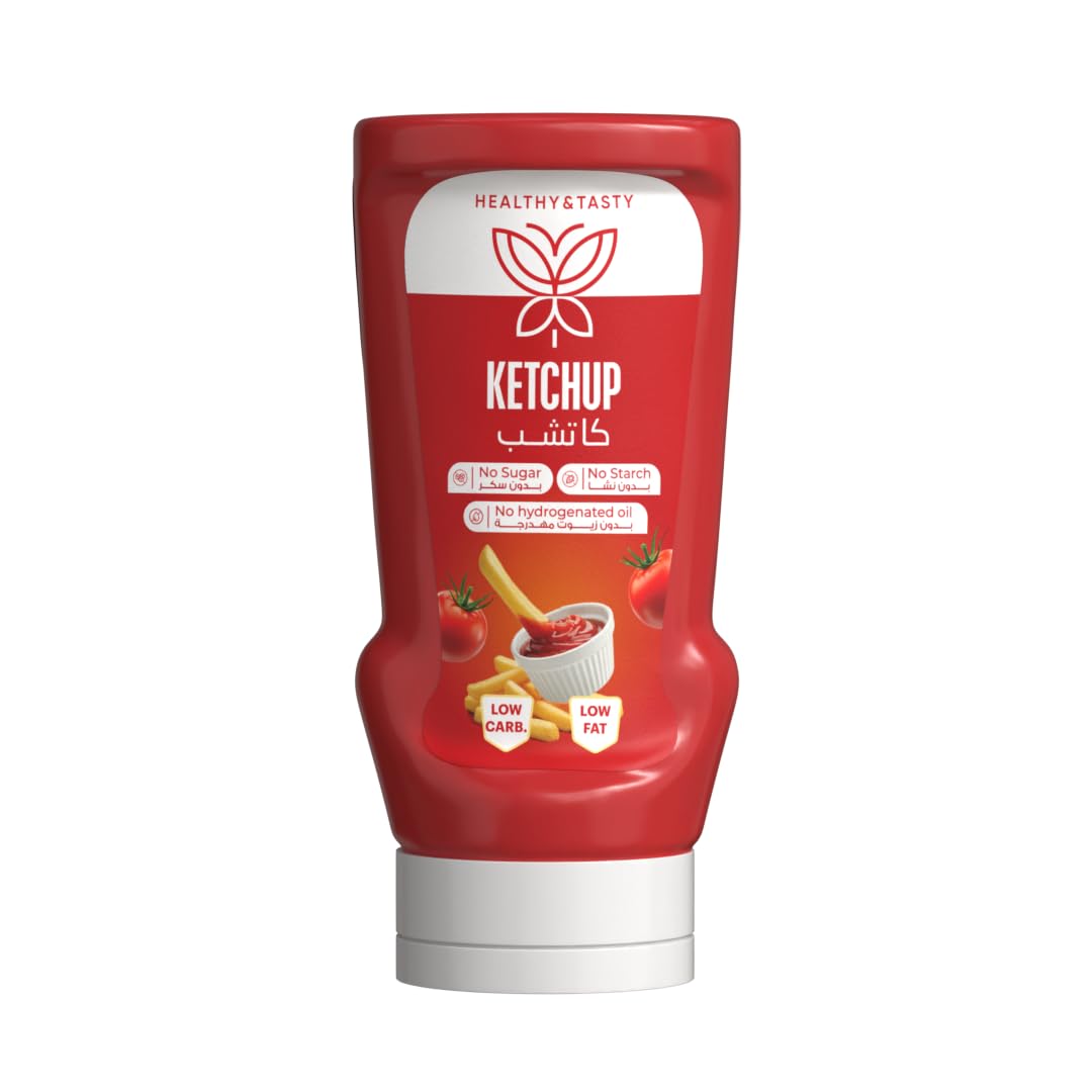 Ketchup 340 ml, Low Carb, Low Fat, No Starch, No Added Sugar, No Soy Oil, No Hydrogenated Oil, No Unhealthy Starch To Make It Thick