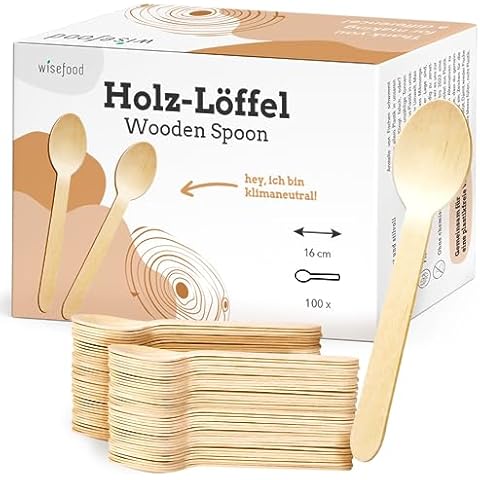 wisefood Cuillères jetables en bois Cover