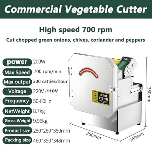 Cortadora eléctrica de vegetales acero inoxidable miniatura 3