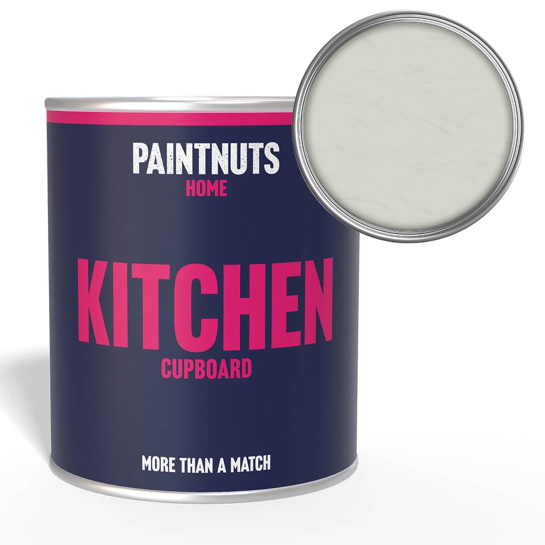 Paintnuts Kitchen Cupboard Paint - RAL-9002 - GREY WHITE Satin 2.5 Litre Tin