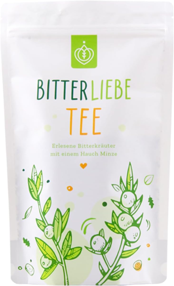 BitterLiebe Natural Herbal Tea 100g with Peppermint, Dandelion, Centaury and More Herbs I 100% Natural Loose Leaf Tea Made in Germany I Loose Herbal Tea